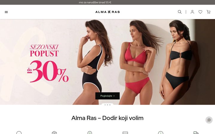 Screenshot of alma-ras.hr