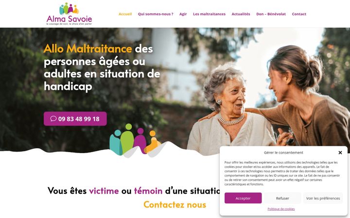 Screenshot of alma-savoie.org