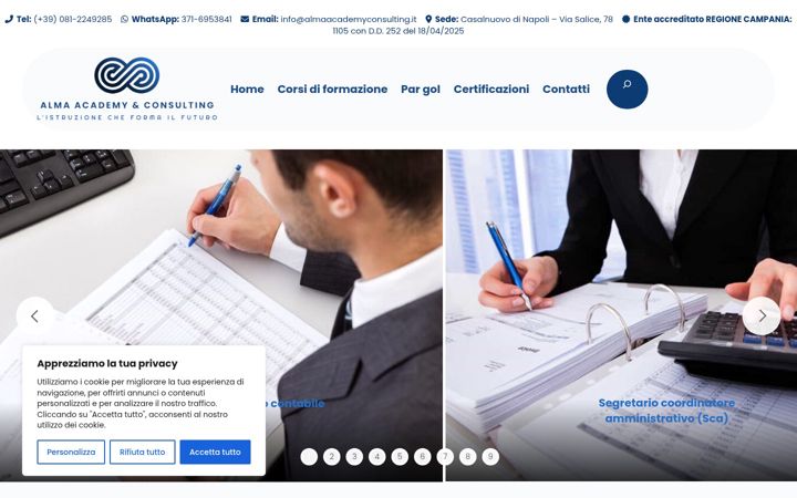 Screenshot of almaacademyconsulting.it