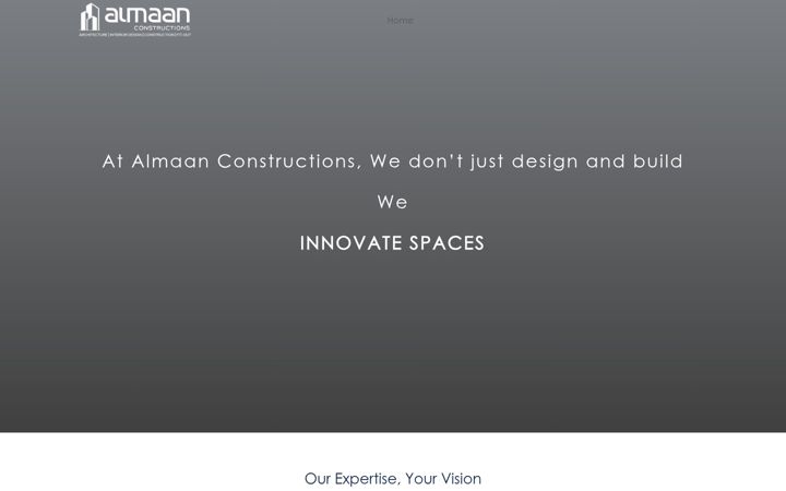 Screenshot of almaanconstructions.com