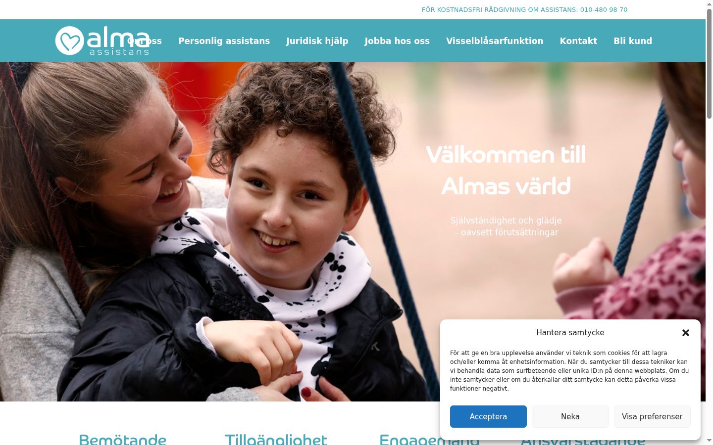 Kuvakaappaus suostumusbannerista, joka näytettiin ennen mitään vuorovaikutusta