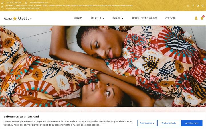 Screenshot of almaatelier.com