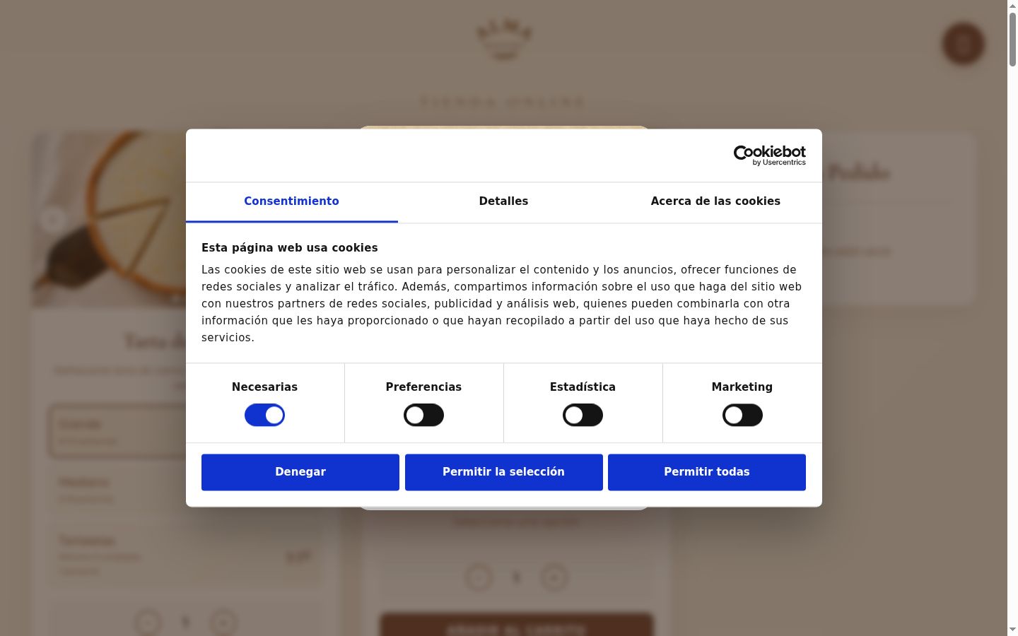Capture d'écran de la bannière de consentement affichée avant toute interaction