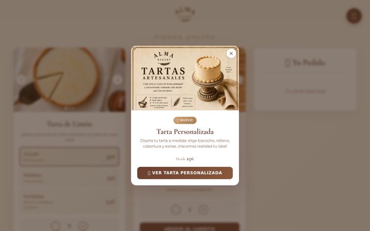 Screenshot of almabakery.coffee