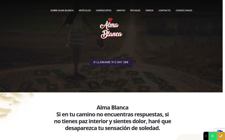 Screenshot von almablanca.es
