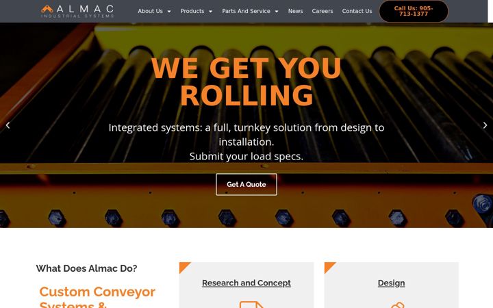 Screenshot of almac.com