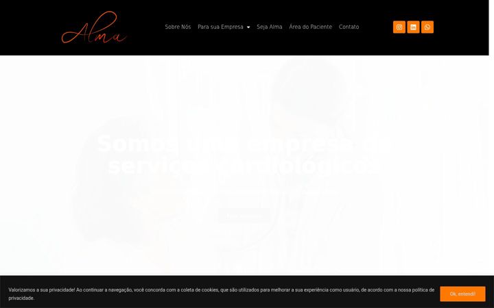 Screenshot of almacardio.com.br