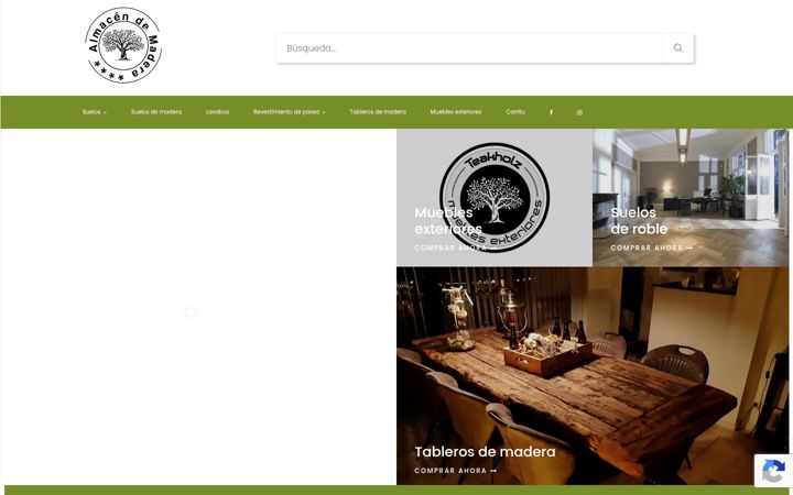 Ekraanipilt saidist almacen-de-madera.es