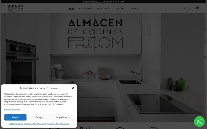 Screenshot von almacendecocinas.com