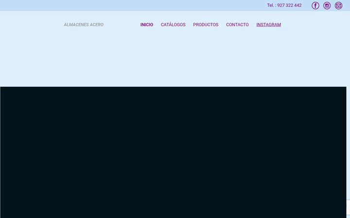 Screenshot of almacenesacero.com