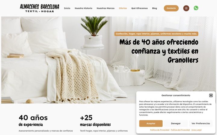 Screenshot of almacenesbarcelona-granollers.com