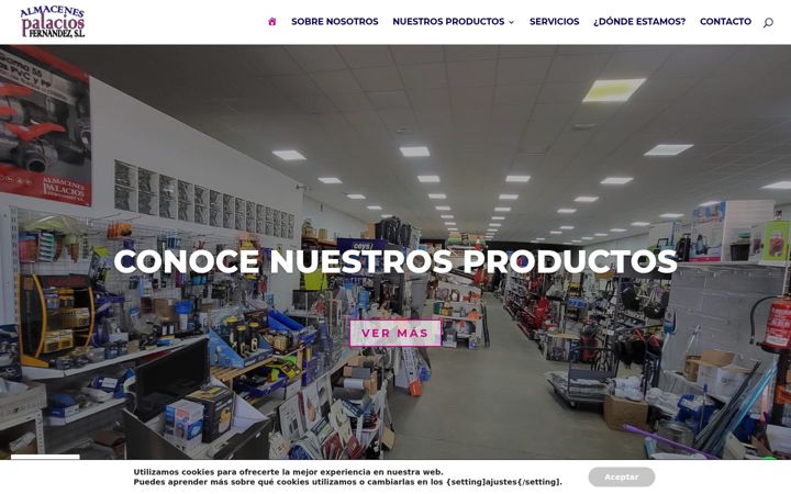 Screenshot of almacenespalaciosfernandez.com