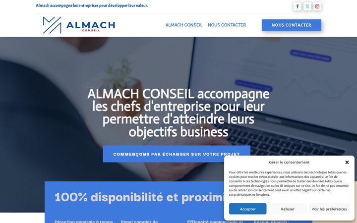 Capture d'écran de almach.fr