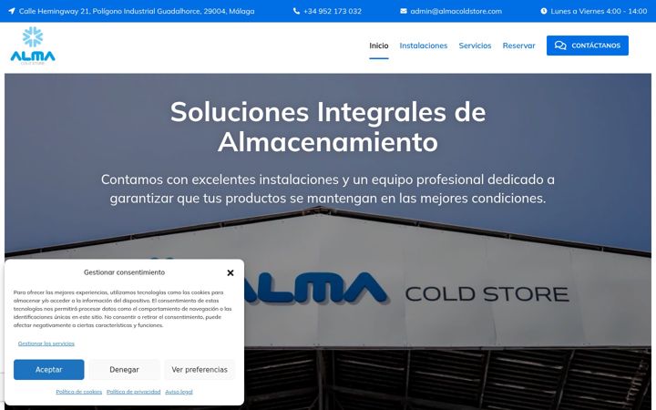 Screenshot ta' almacoldstore.com
