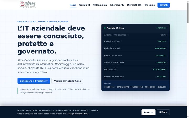 Screenshot of almacomputers.it