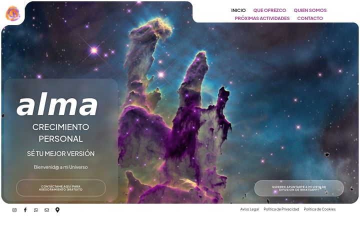 Screenshot ta' almacrecimientopersonal.com