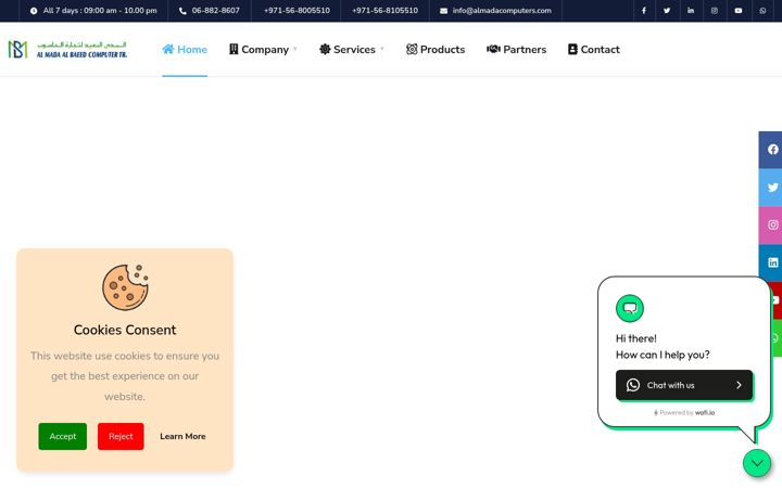 Screenshot of almadacomputers.com