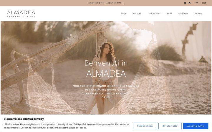 Capture d'écran de almadea-art.com
