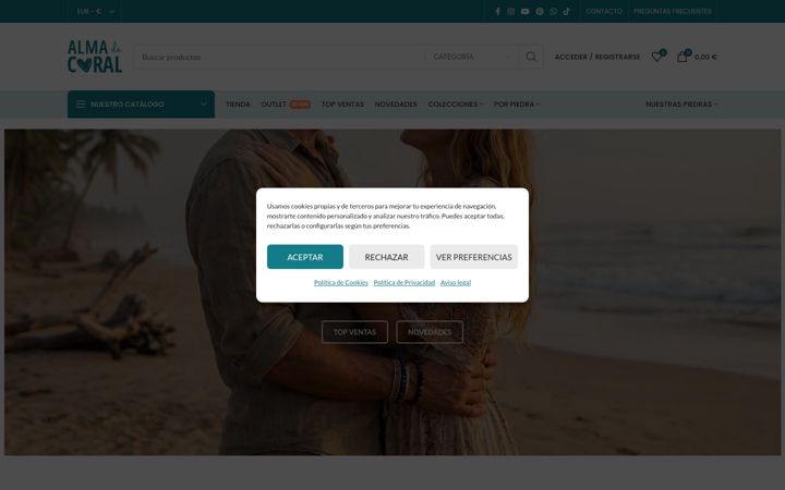 Screenshot of almadecoral.com