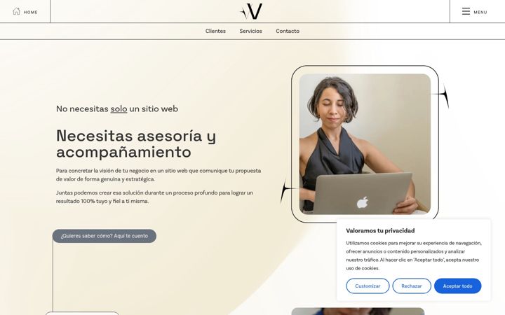 Screenshot of almadeweb.cl