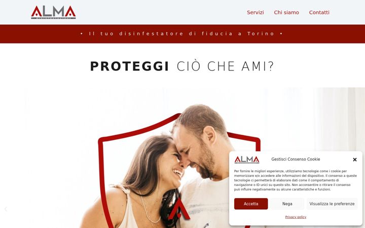 Screenshot of almadisinfestazioni.it