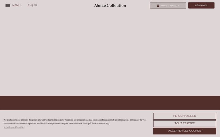 Ekraanipilt saidist almae-collection.com