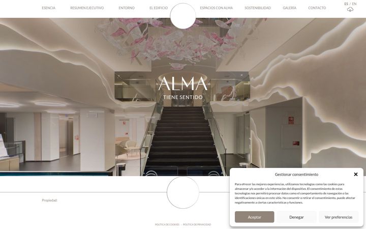 Screenshot of almaedificio.com