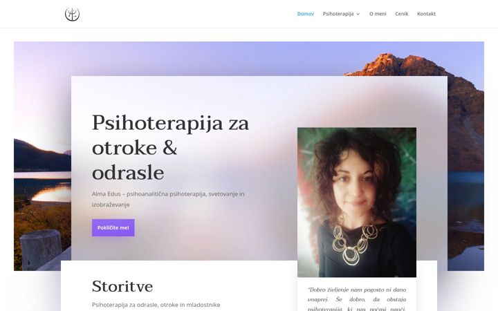 Screenshot of almaedus.si