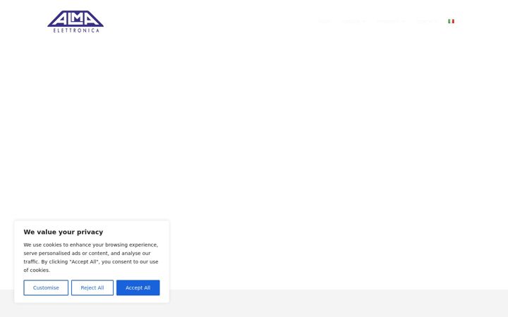 Ekraanipilt saidist almaelettronica.com