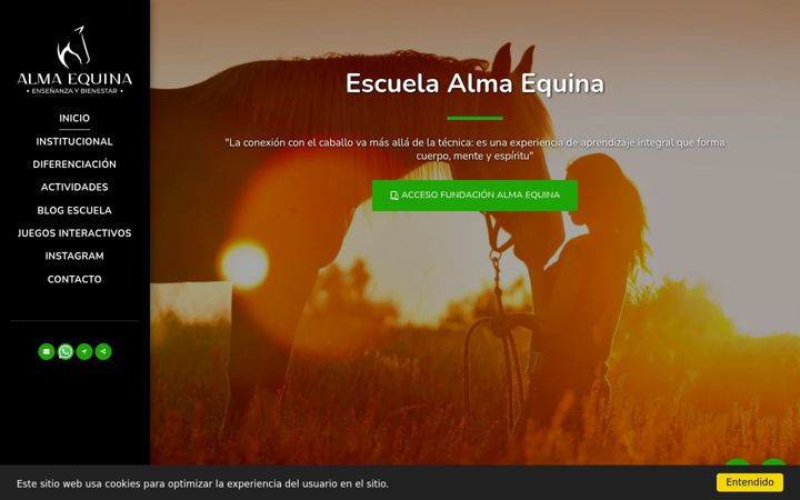 Screenshot of almaequinaeyb.com