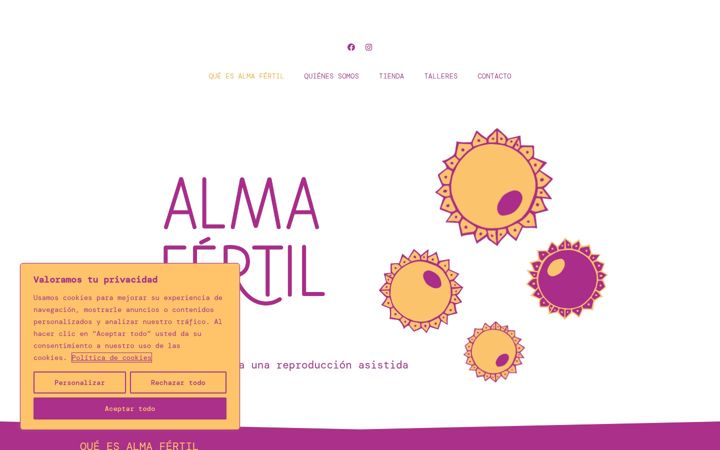 Ekraanipilt saidist almafertil.com