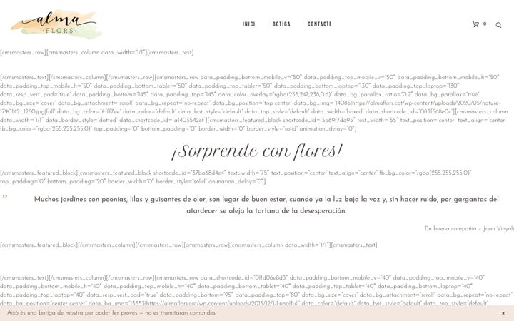 Screenshot of almaflors.cat