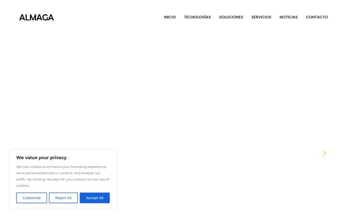 Screenshot di almagatecnologias.com