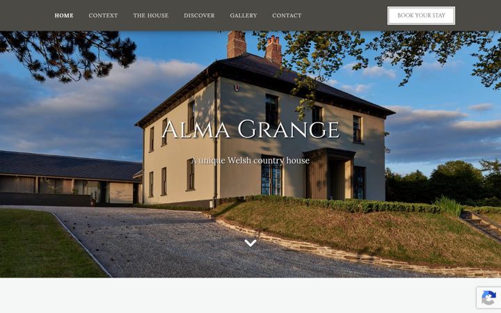 Екранна снимка на almagrange.co.uk