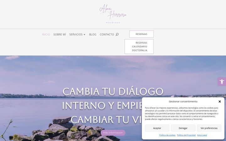 Screenshot of almaherreropsicologa.es
