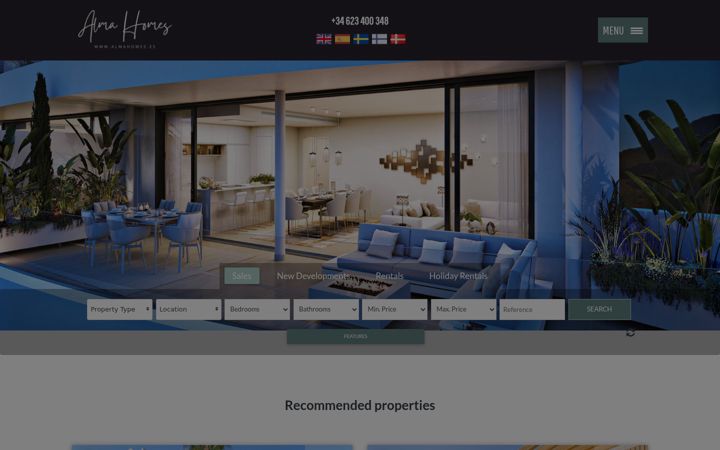Screenshot of almahomes.es
