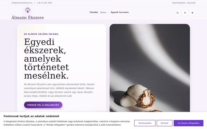 Screenshot of almaimekszere.hu