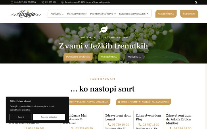Screenshot of almaja.si