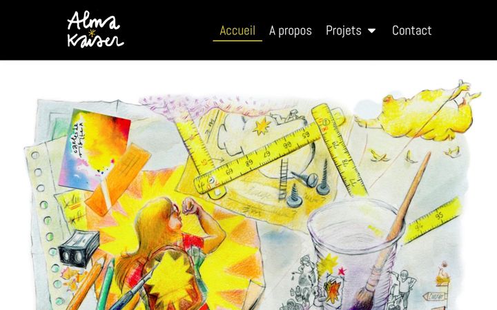 Screenshot di almakaiser.com