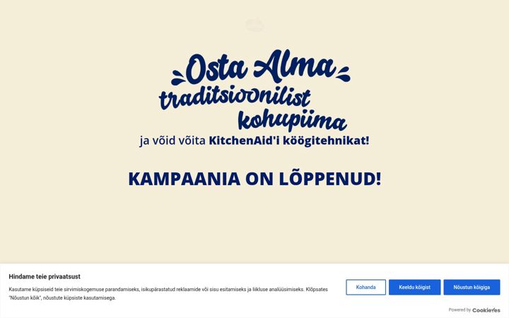 Screenshot of almakampaania.ee