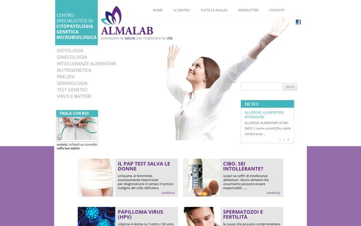 Screenshot of almalab.it