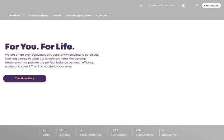 Screenshot of almalasers.co.in