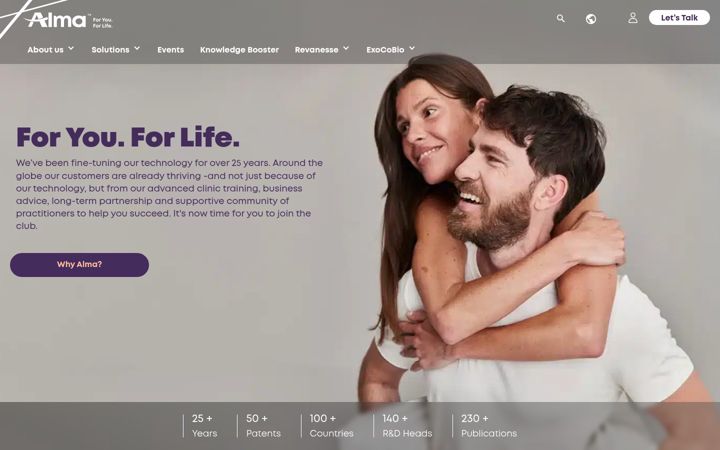Screenshot of almalasers.co.uk