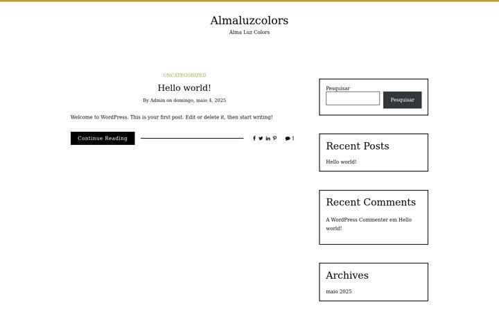 Screenshot of almaluzcolors.com.br