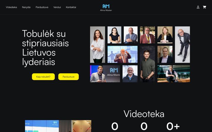 Screenshot of almamaster.lt
