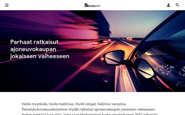 Screenshot of almamobility.fi