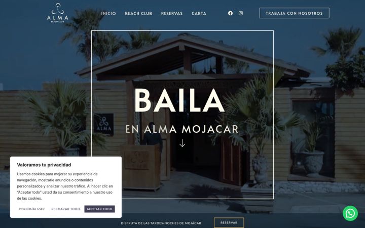 Screenshot of almamojacar.com