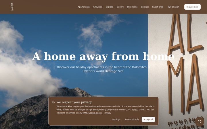Screenshot of almamountain.com