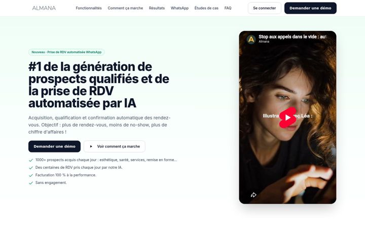 Screenshot of almana.io