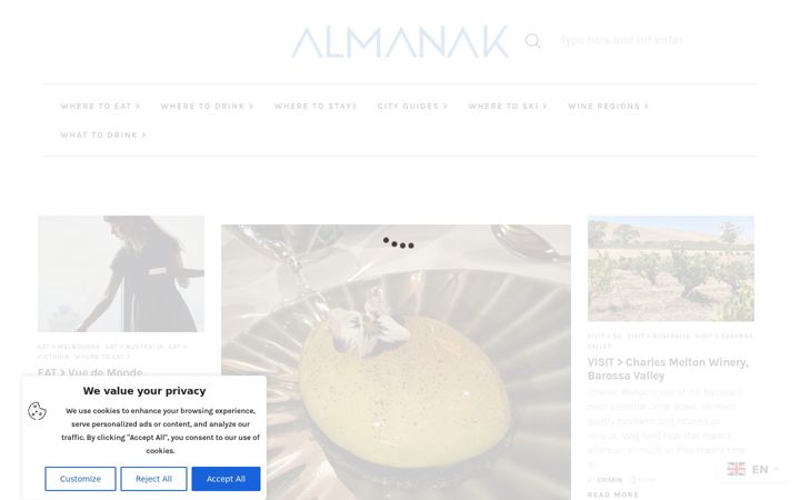 Screenshot of almanak.com.au